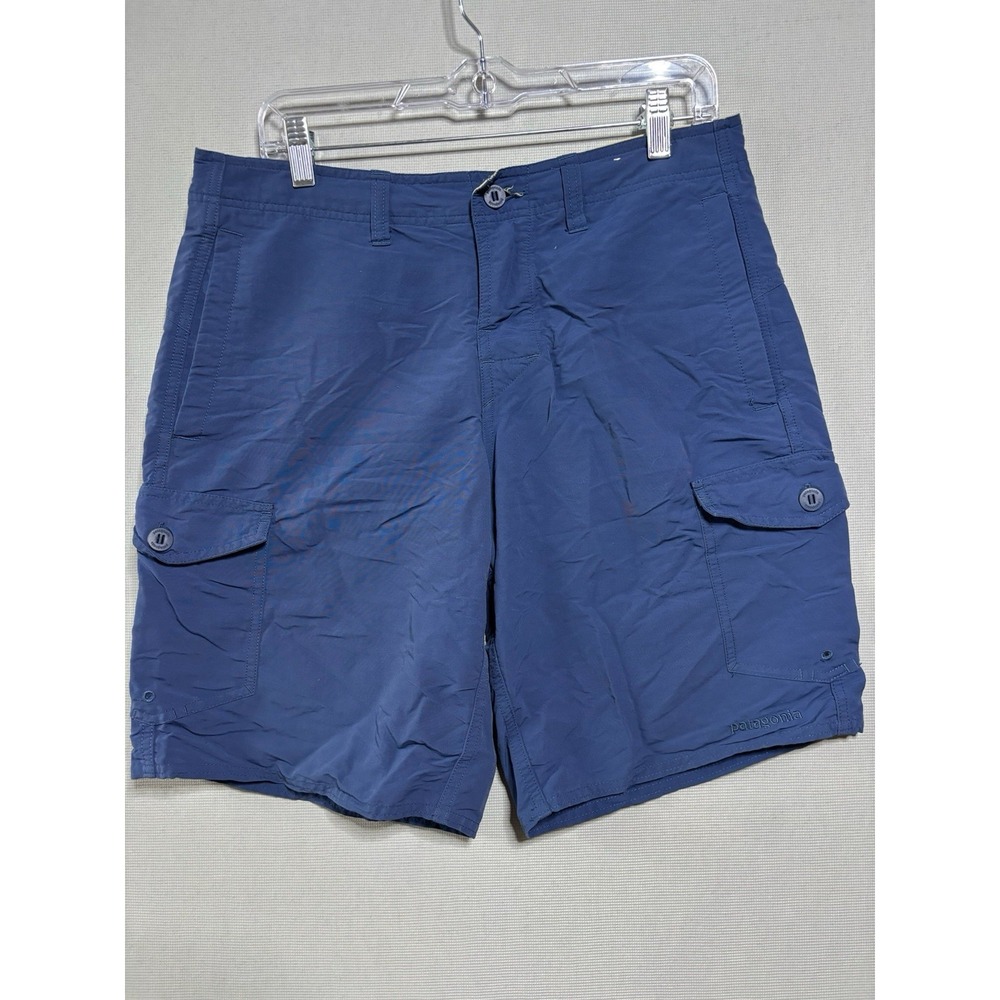 Patagonia Wavefarer Shorts Mens Size 33 Navy Blue Board Swim Outdoor Sport